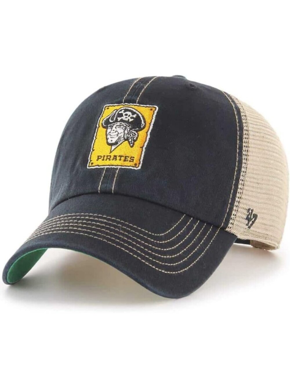 Adjustable Mesh Trucker Hat with MLB Primary Logo - One Size Fits All, Stylish